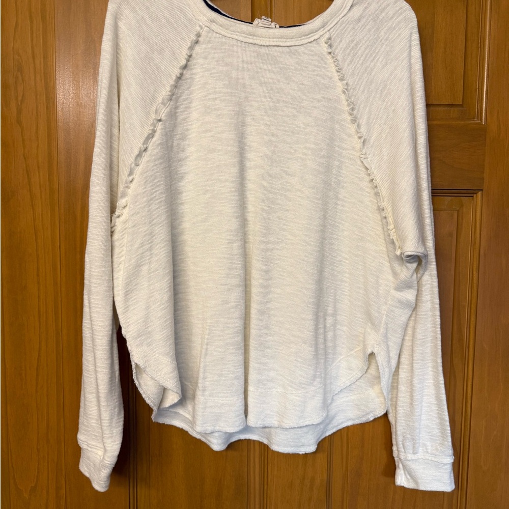 Pilcro Cream Sweatshirt